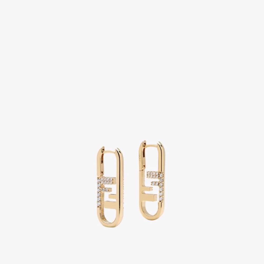 F Lock Earrings